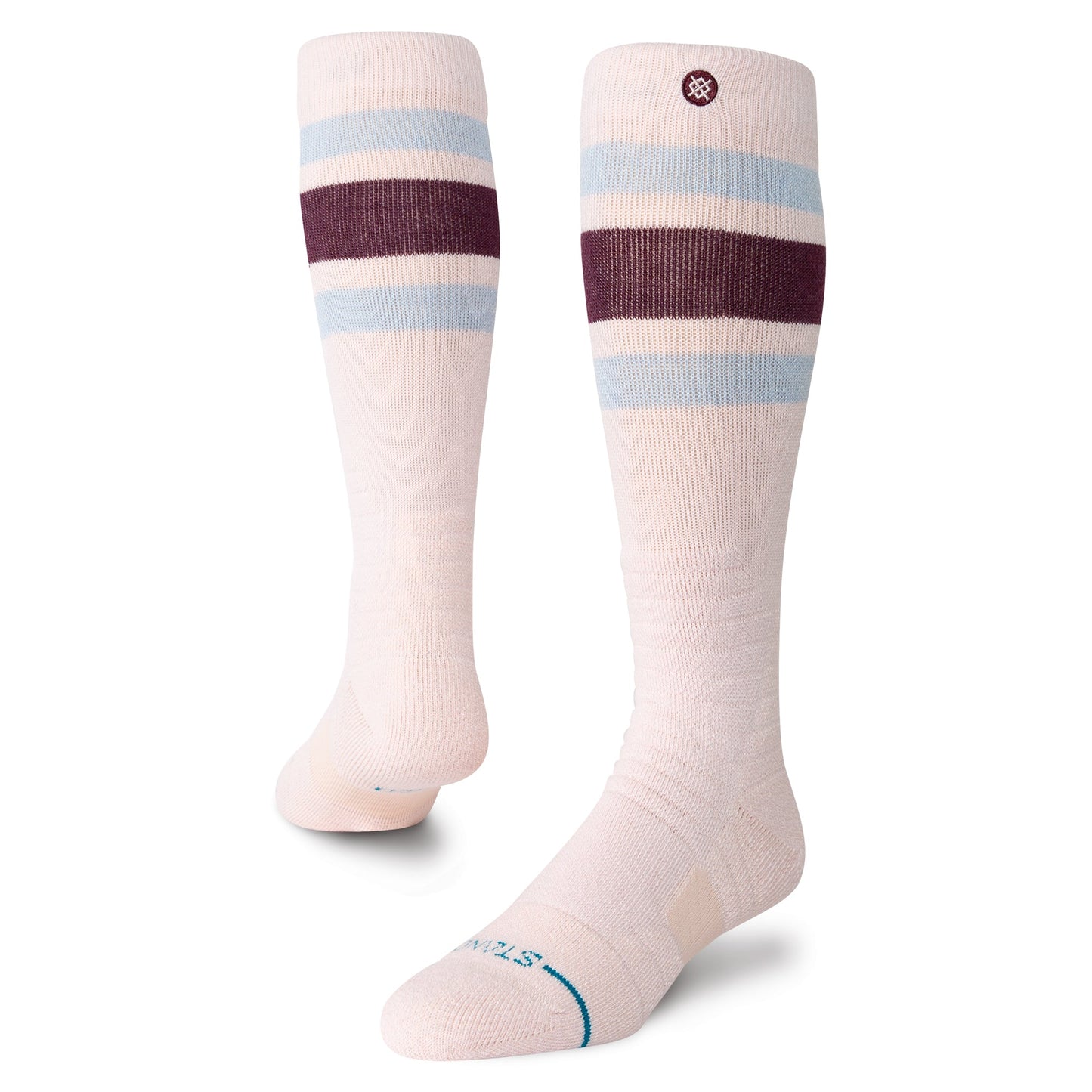 Stance Boyd Mid Wool Snow Sock Pink Fade