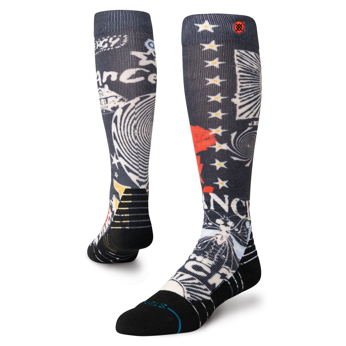 Stance Brand Love Mid Poly Snow Sock Black