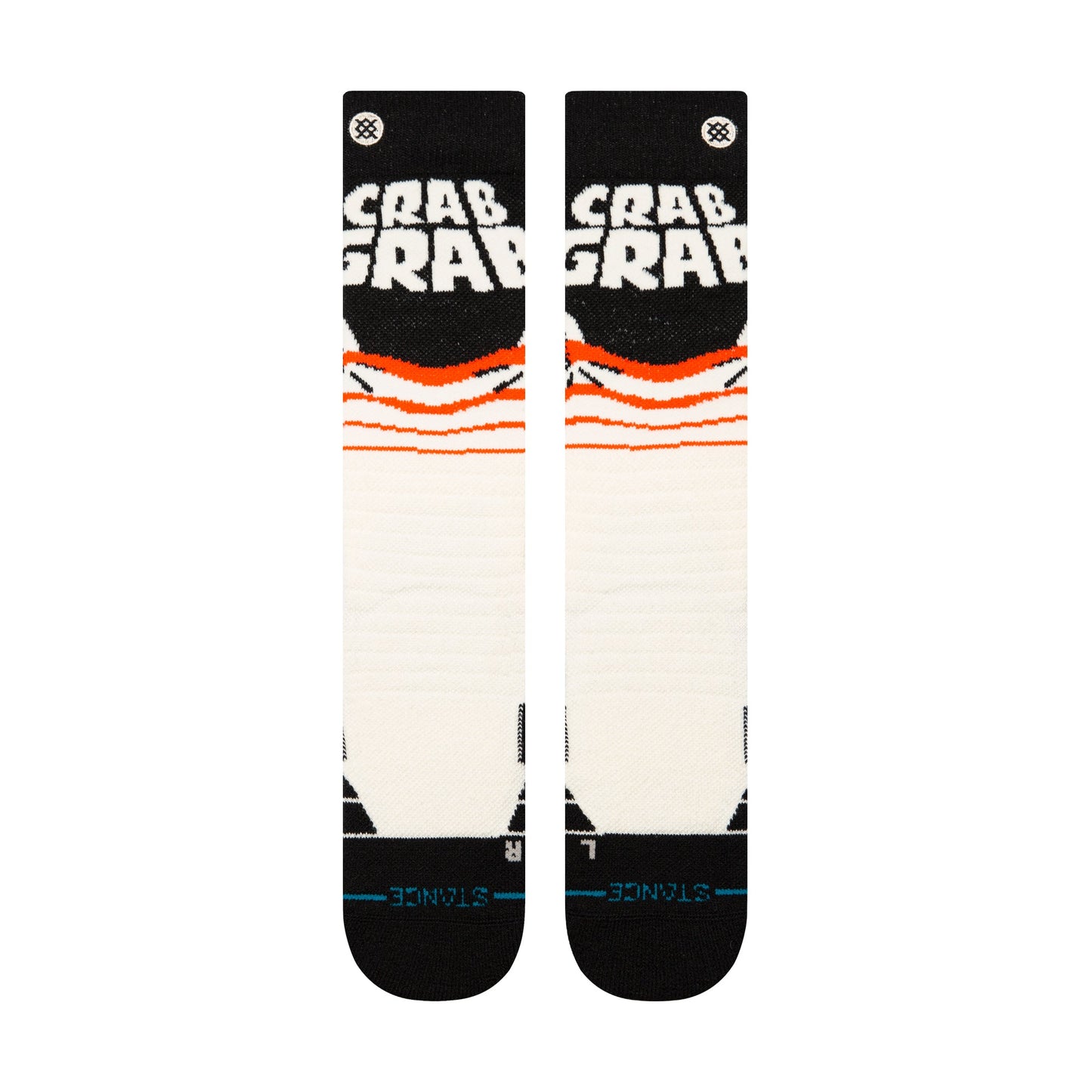 Stance Crab Grab Mid Poly Snow Sock Cream